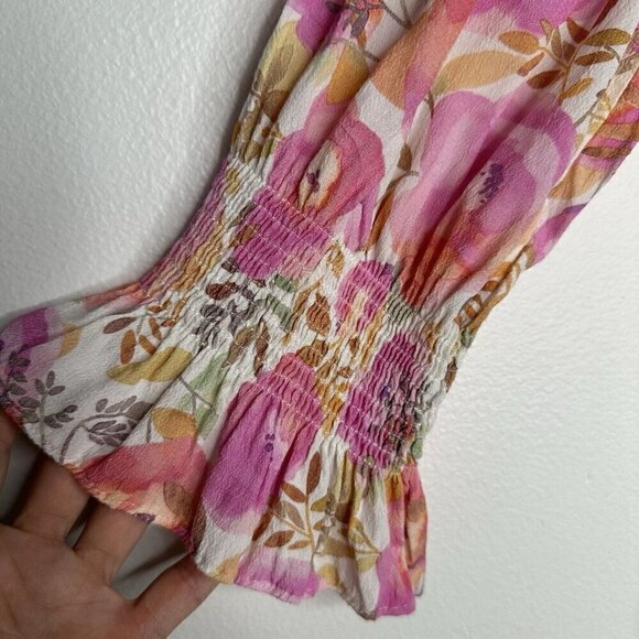 Fate Blouse Pink Floral Size M - Picture 4 of 11